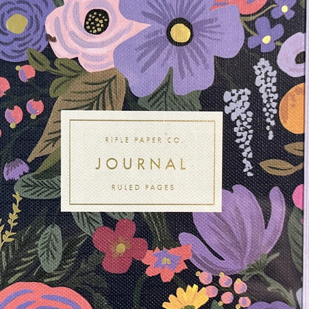 Rifle Paper Co 144 pg Journal w/ Pen Hardcover Floral Notebook with Foil Accents